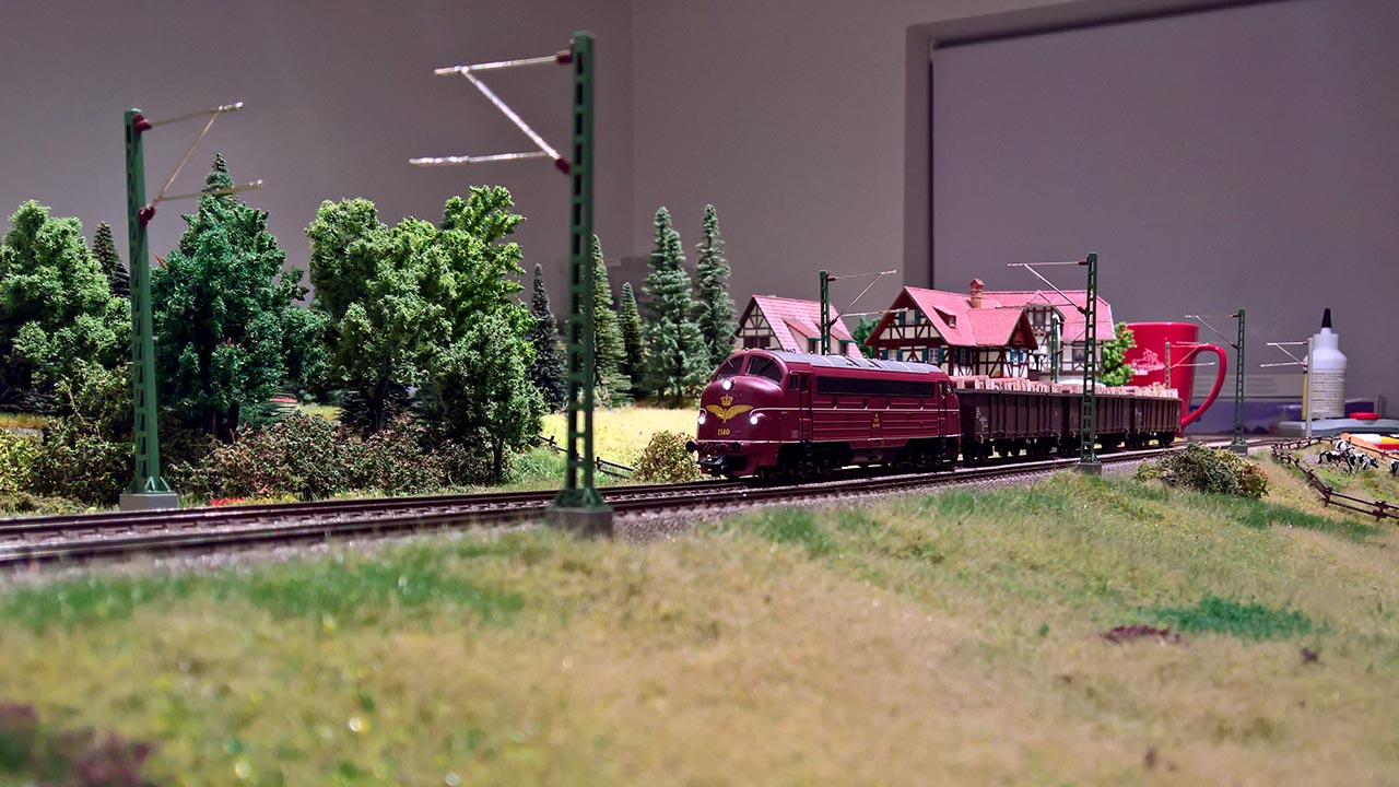 A model train