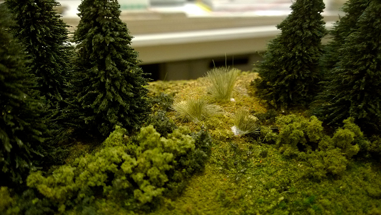 A model train