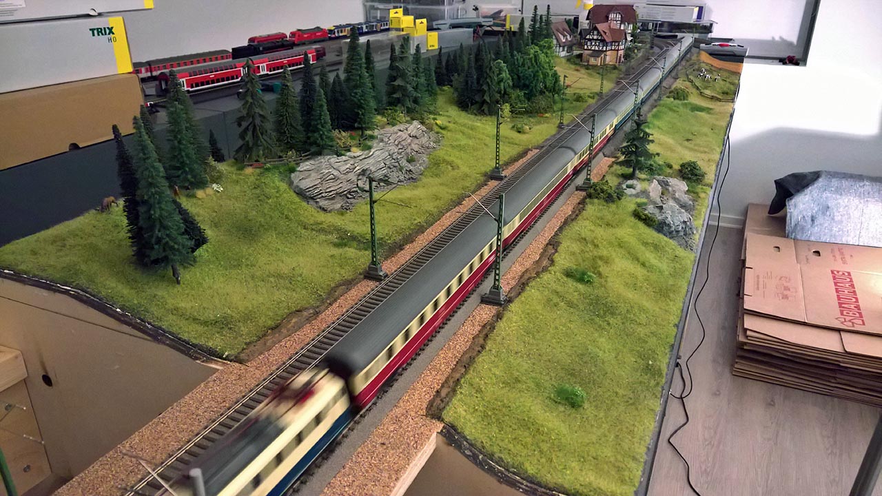 A model train