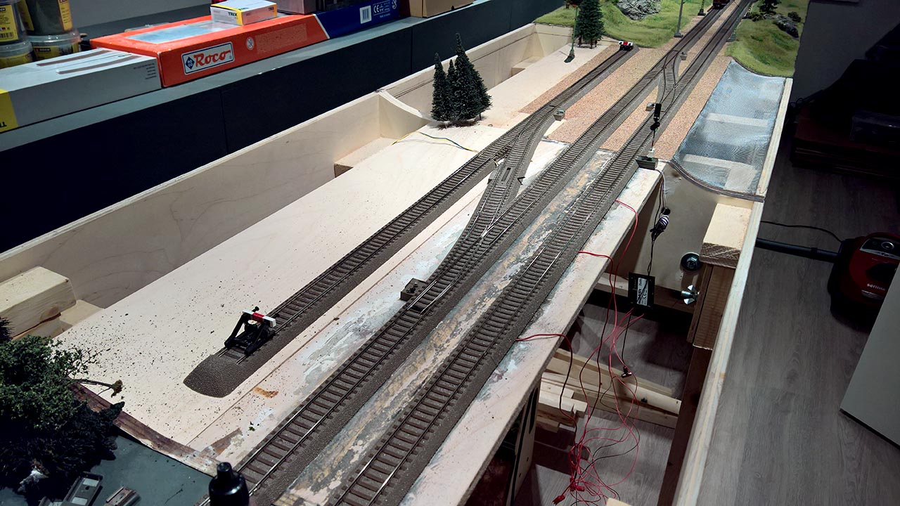 A model train