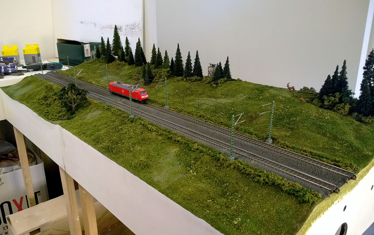 A model train